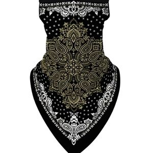 New mens black and gold winter snowboard facemask
